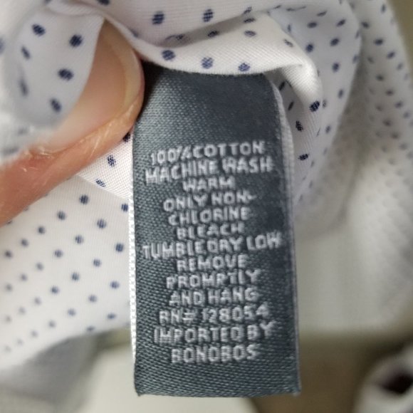 Bonobos Men's 15/32 Tailored Slim Fit Polka Dot Bu - Picture 6 of 7